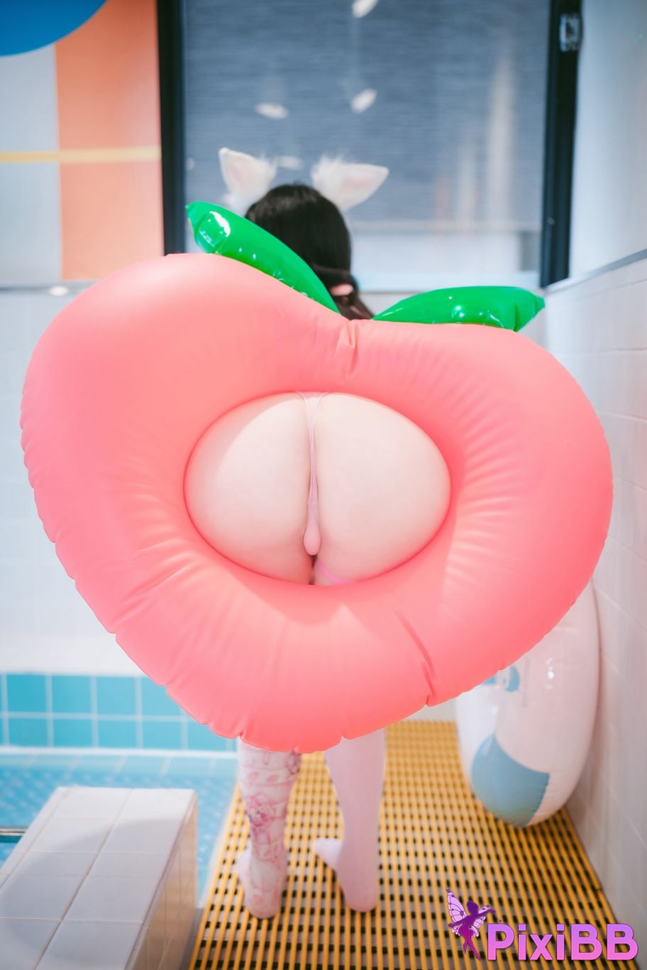 DJAWA Photo Yudi (유디) Pink Bunny & Black Cat 042